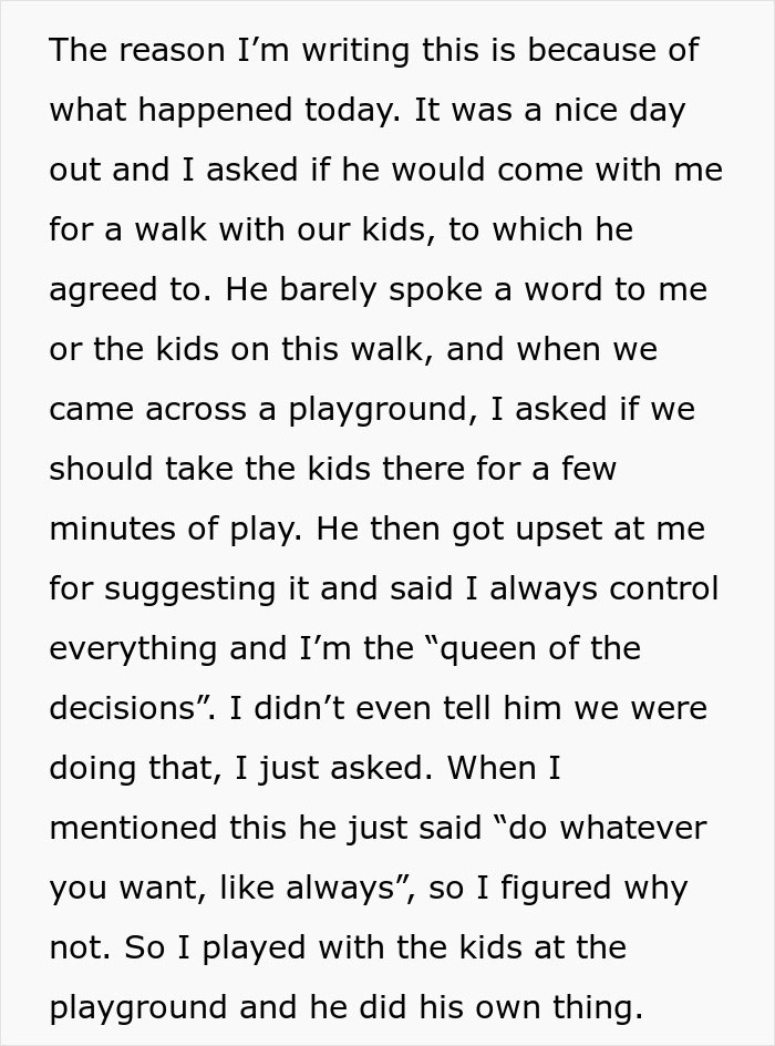 Woman gives husband another chance, faces challenges during family walk, learns a tough lesson about control and relationships. Woman gives husband another chance, faces challenges during family walk, learns a tough lesson about control and relationships.