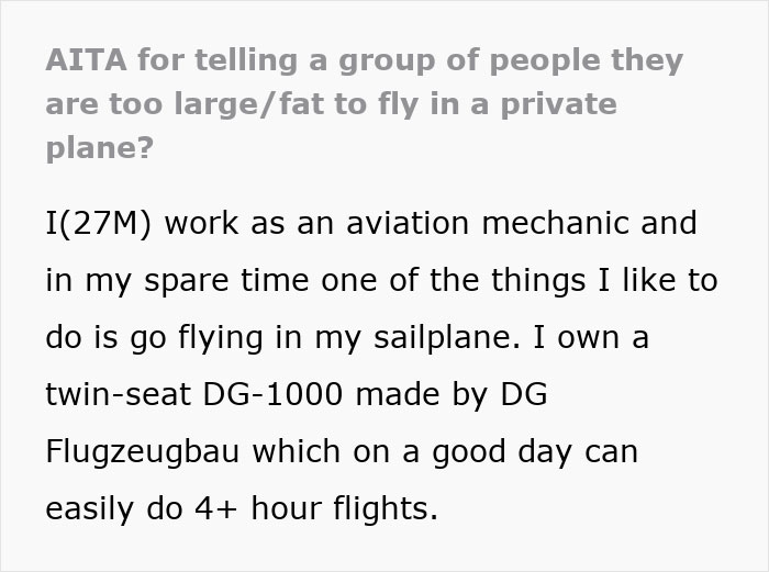 Teens Are Too Fat To Fly In A Small Private Plane, Their Mom Has A Meltdown Teens Are Too Fat To Fly In A Small Private Plane, Their Mom Has A Meltdown