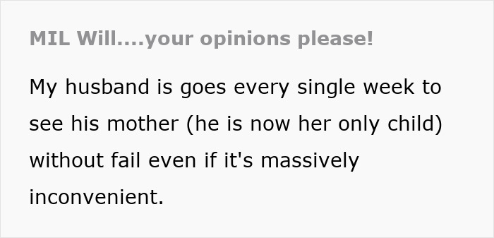 Text post about entitled lady annoyed as MIL leaves half her estate to husband and half to niece, seeking opinions.