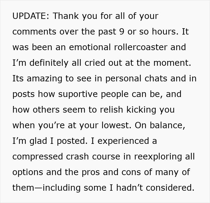 Text update about a woman’s life turning upside down after her late sister’s dying wish, expressing emotional rollercoaster. Text update about a woman’s life turning upside down after her late sister’s dying wish, expressing emotional rollercoaster.