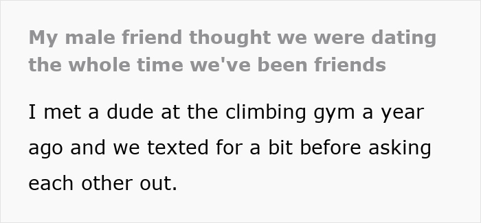 Text excerpt from a story where a guy considers a woman his girlfriend after one date, and she is horrified by an anniversary gift. Text excerpt from a story where a guy considers a woman his girlfriend after one date, and she is horrified by an anniversary gift.