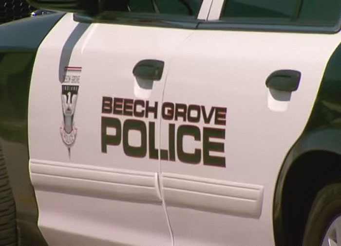 Beech Grove Police car parked during investigation of angry mob ambush involving Walmart employee in viral video. Beech Grove Police car parked during investigation of angry mob ambush involving Walmart employee in viral video.