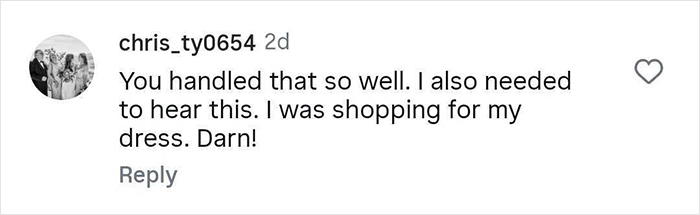 Comment on social media thread reacting to a mom telling her 6-year-old daughter why she won't attend Taylor Swift's wedding. Comment on social media thread reacting to a mom telling her 6-year-old daughter why she won't attend Taylor Swift's wedding.