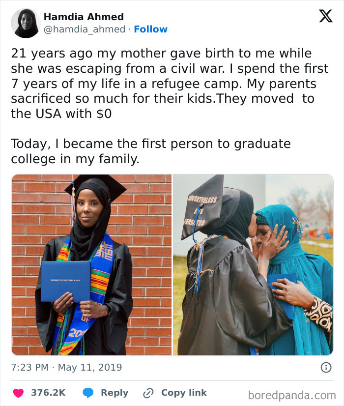 Graduate in cap and gown celebrating with her mother, showcasing inspiring moms being their amazing wholesome selves.