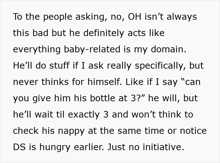 Dad takes care of son for the first time, forgetting to change diaper and feed, causing mom to be livid. Dad takes care of son for the first time, forgetting to change diaper and feed, causing mom to be livid.