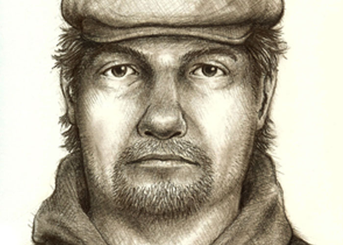 Pencil sketch of a man wearing a cap and jacket, related to terrifying true stories that are hard to believe.