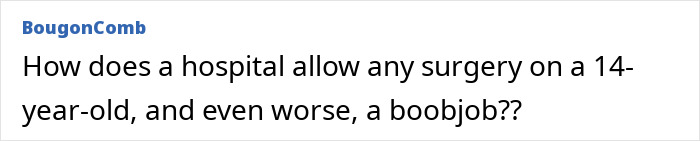 14YO's Breast Enlargement Surgery Performed By Stepdad Leads To Tragedy 14YO's Breast Enlargement Surgery Performed By Stepdad Leads To Tragedy