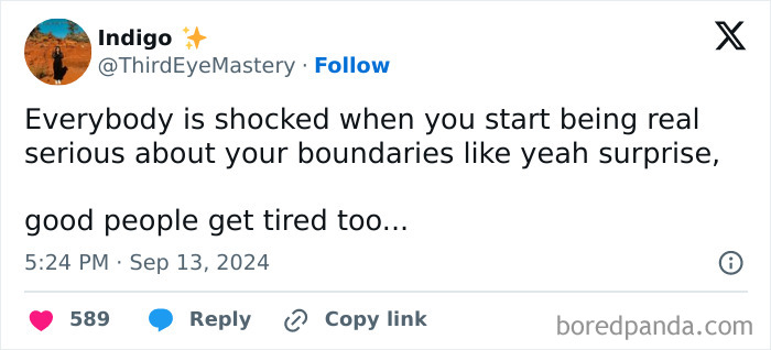 Tweet about introvert boundaries and exhaustion, highlighting relatable introvert memes for decompressing after socializing.