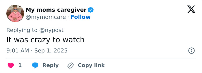 Tweet from My moms caregiver replying to nypost saying it was crazy to watch related to angry mob ambushes Walmart employee viral video. Tweet from My moms caregiver replying to nypost saying it was crazy to watch related to angry mob ambushes Walmart employee viral video.