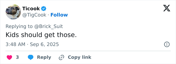 Tweet from user Ticook replying to another user, commenting that kids should get home run balls at baseball games. Tweet from user Ticook replying to another user, commenting that kids should get home run balls at baseball games.