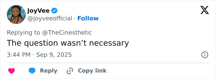 Screenshot of a tweet praising Chase Infiniti’s response to a reporter’s creepy daddy question about Leonardo DiCaprio. Screenshot of a tweet praising Chase Infiniti’s response to a reporter’s creepy daddy question about Leonardo DiCaprio.