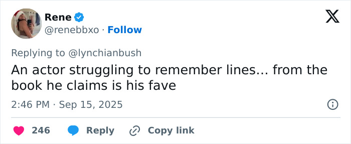 Tweet criticizing Chris Pratt for his unusual prayer style in a viral clip following Charlie Kirk's passing. Tweet criticizing Chris Pratt for his unusual prayer style in a viral clip following Charlie Kirk's passing.