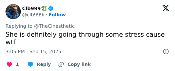 Screenshot of a tweet commenting on Jenna Ortega’s stylist and the star’s request after a viral Emmy outfit incident. Screenshot of a tweet commenting on Jenna Ortega’s stylist and the star’s request after a viral Emmy outfit incident.