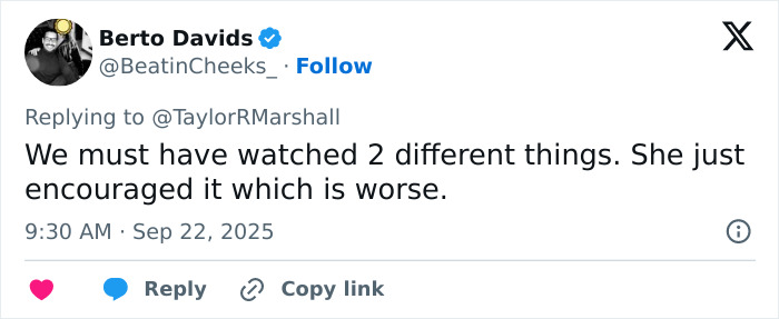 Screenshot of a viral Twitter reply fueling heated debate about Erika Kirk and the feminist movement at Charlie's funeral. Screenshot of a viral Twitter reply fueling heated debate about Erika Kirk and the feminist movement at Charlie's funeral.