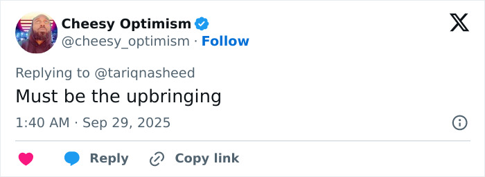 Tweet from Cheesy Optimism replying to another user, referencing the Michigan church tragedy and Charlie Kirk attack theories. Tweet from Cheesy Optimism replying to another user, referencing the Michigan church tragedy and Charlie Kirk attack theories.