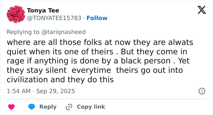 Screenshot of a tweet discussing silence and reactions linked to the Michigan church tragedy and Charlie Kirk attack theories. Screenshot of a tweet discussing silence and reactions linked to the Michigan church tragedy and Charlie Kirk attack theories.