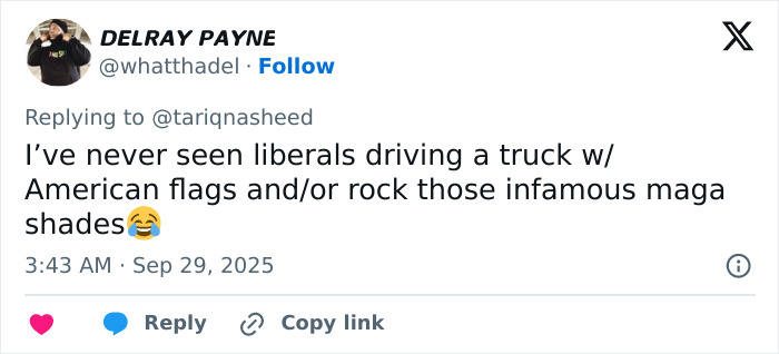 Screenshot of a tweet discussing MAGA shades and American flags, linked to Michigan church tragedy conspiracy theorists. Screenshot of a tweet discussing MAGA shades and American flags, linked to Michigan church tragedy conspiracy theorists.