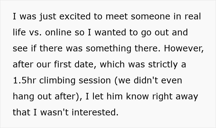 Alt text: Woman horrified after receiving anniversary gift from guy who considers her his girlfriend after one date Alt text: Woman horrified after receiving anniversary gift from guy who considers her his girlfriend after one date