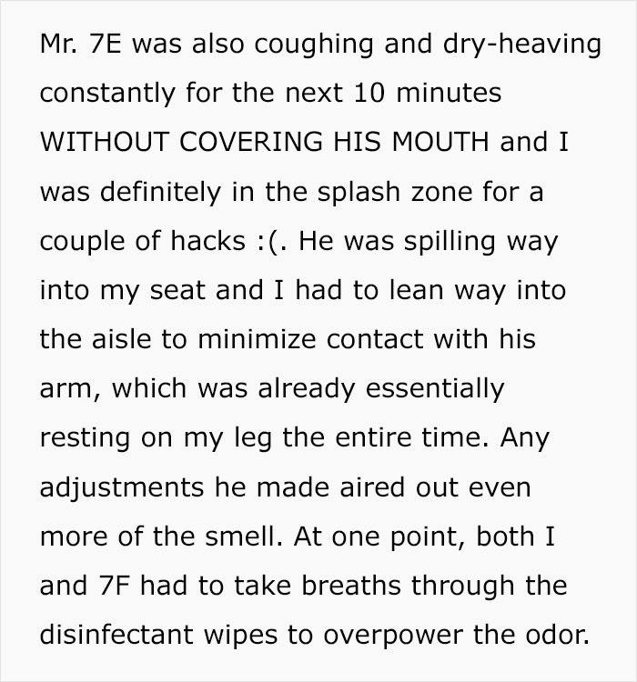 Passenger describes nightmare flight experience with seatmate soiling himself and causing discomfort before takeoff Passenger describes nightmare flight experience with seatmate soiling himself and causing discomfort before takeoff