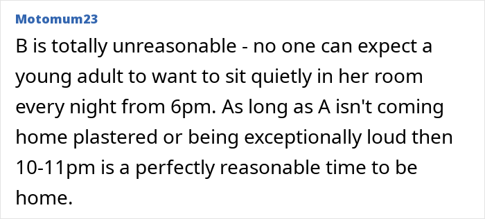Online comment on live-in nanny curfew dispute, debating reasonable night curfew expectations for nanny nights off. Online comment on live-in nanny curfew dispute, debating reasonable night curfew expectations for nanny nights off.