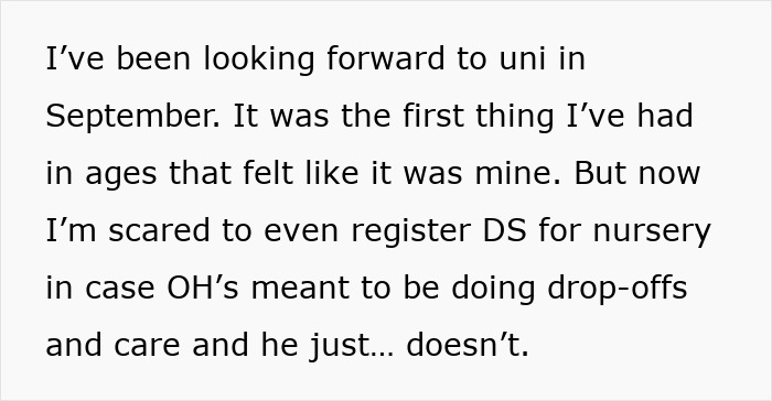 Text discussing challenges of a dad taking care of his son for the first time, forgetting diaper changes and feeding. Text discussing challenges of a dad taking care of his son for the first time, forgetting diaper changes and feeding.