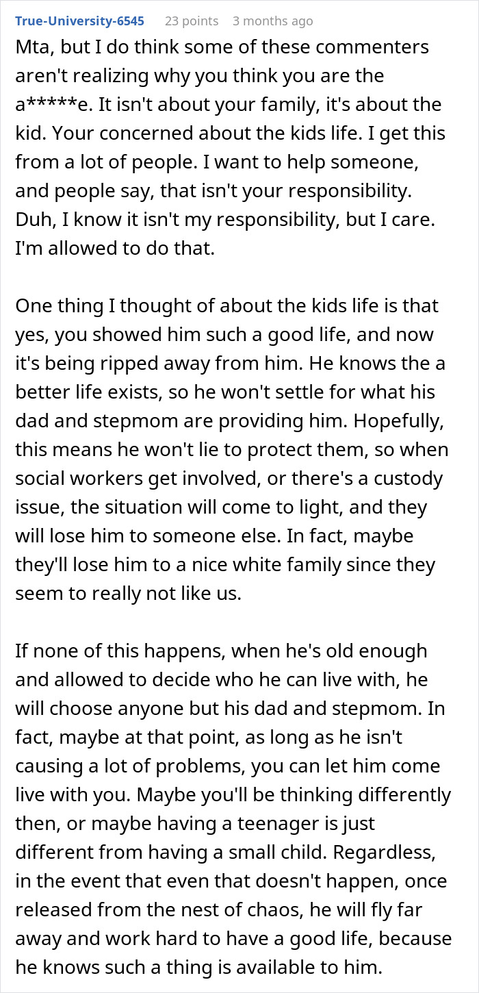 Screenshot of a Reddit comment discussing concerns about a single mom abandoning toddler and parents restarting life. Screenshot of a Reddit comment discussing concerns about a single mom abandoning toddler and parents restarting life.