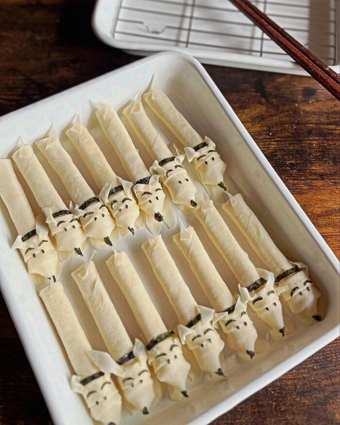 Creative meals for kids by a mom from Japan featuring crispy, golden-brown snacks arranged neatly on a white plate.