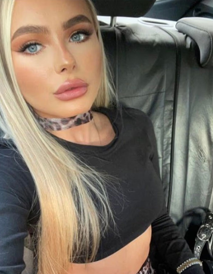 Young woman with blonde hair in a black crop top sitting in a car, related to GoFundMe canceled for jailed law student. Young woman with blonde hair in a black crop top sitting in a car, related to GoFundMe canceled for jailed law student.