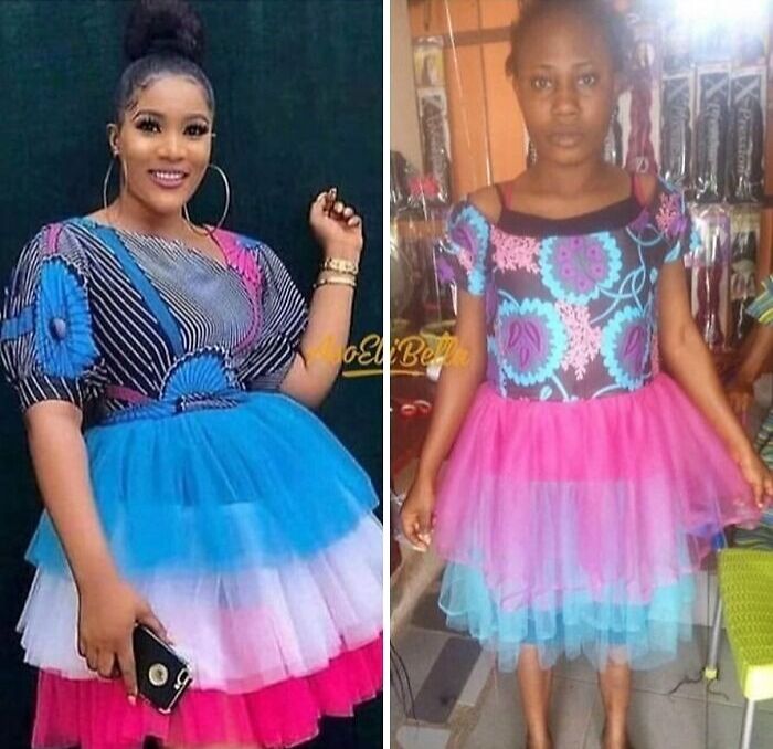 Comparison of what was ordered versus what was received, showing a major fail in dress quality and appearance.