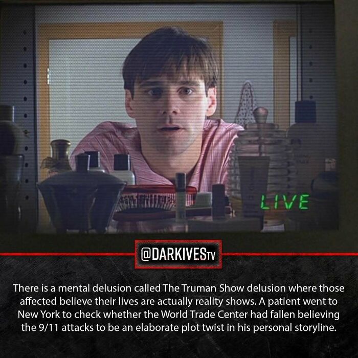 Man with shocked expression behind glass, illustrating terrifying facts and strange dark stories about our world.