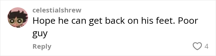 Comment on social media expressing hope for homeless Nickelodeon actor's recovery after fundraiser and street-side makeover.