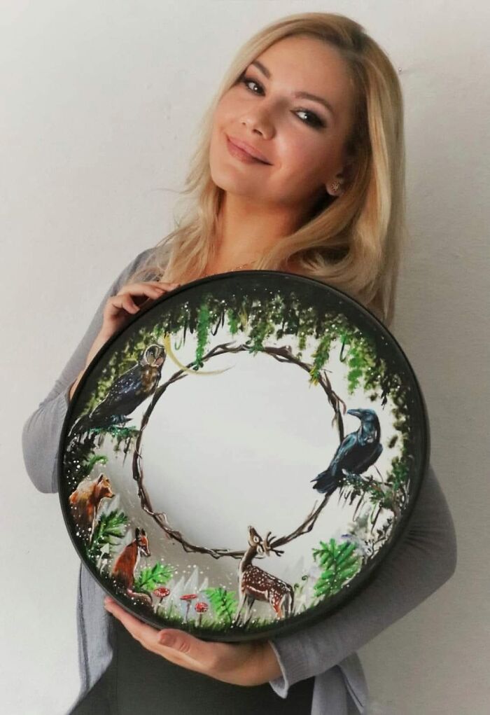 I Paint On Mirrors And Transform Them Into Fairytale Artworks