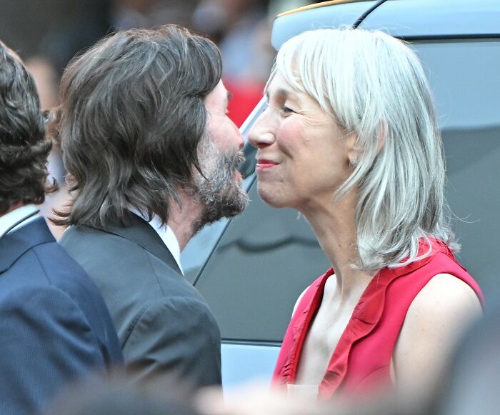 Keanu Reeves' girlfriend in a candid moment, breaking her silence on marriage rumors at a public event. Keanu Reeves' girlfriend in a candid moment, breaking her silence on marriage rumors at a public event.
