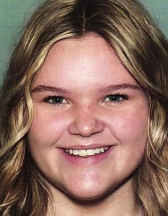 Close-up of a young woman with blonde hair smiling, related to convicted doomsday cult mom and CrimeCon coverage. Close-up of a young woman with blonde hair smiling, related to convicted doomsday cult mom and CrimeCon coverage.