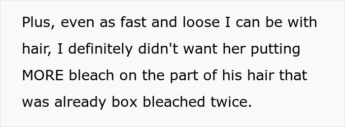 Text excerpt discussing concerns about applying more bleach on hair already box bleached twice. Text excerpt discussing concerns about applying more bleach on hair already box bleached twice.