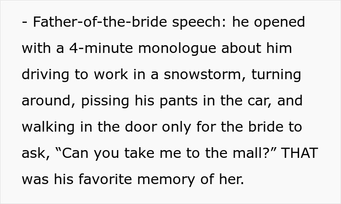 Bride tries to erase twin at wedding, revealing family favoritism during a tense father-of-the-bride speech. Bride tries to erase twin at wedding, revealing family favoritism during a tense father-of-the-bride speech.