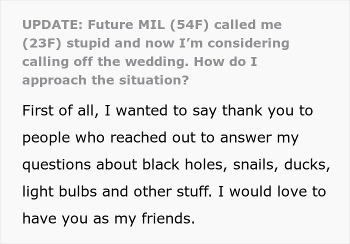 Bride-To-Be Catches Future MIL Insulting Her While Fiancé Laughs Along, Leaves In Shock Bride-To-Be Catches Future MIL Insulting Her While Fiancé Laughs Along, Leaves In Shock