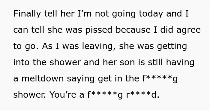 Man walks out as girlfriend’s son has a meltdown about mountain biking early in the morning at 6:30 a.m. Man walks out as girlfriend’s son has a meltdown about mountain biking early in the morning at 6:30 a.m.