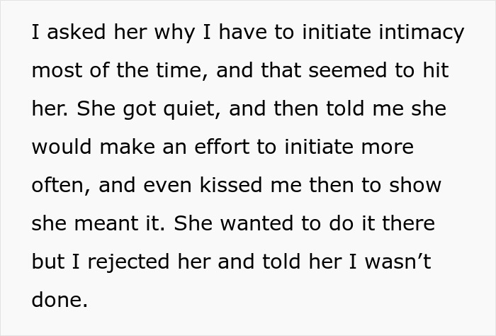 Text showing a husband questioning intimacy boundaries with his wife, sparking discussions about marriage and divorce. Text showing a husband questioning intimacy boundaries with his wife, sparking discussions about marriage and divorce.