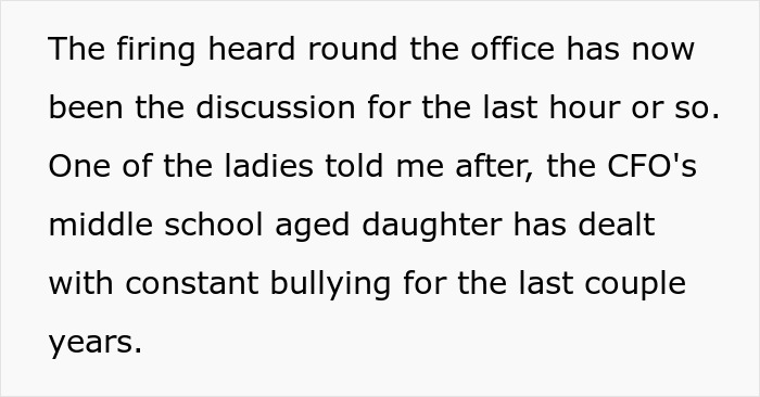 Office scene depicting CFO immediately firing employee after a body-shaming comment, highlighting workplace consequences. Office scene depicting CFO immediately firing employee after a body-shaming comment, highlighting workplace consequences.