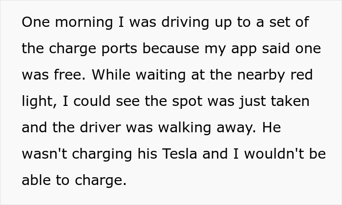 Man parks his car in EV charging spot and rushes out after yoga session when vehicle gets towed. Man parks his car in EV charging spot and rushes out after yoga session when vehicle gets towed.