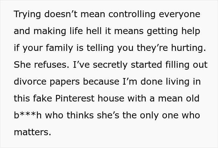 Text excerpt about a wife turned mean once got money, expressing frustration and secret divorce plans. Text excerpt about a wife turned mean once got money, expressing frustration and secret divorce plans.