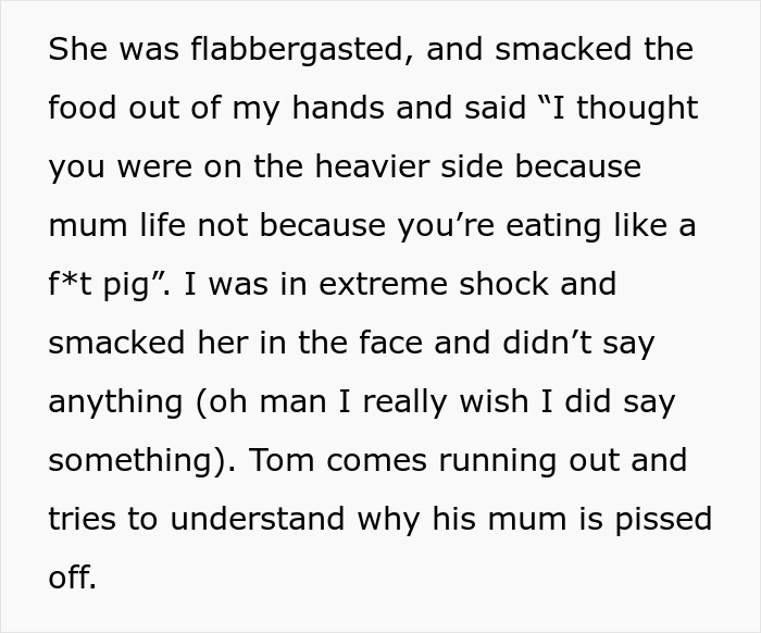 Text excerpt showing emotional reaction after a woman learns what her husband really thinks of her body. Text excerpt showing emotional reaction after a woman learns what her husband really thinks of her body.