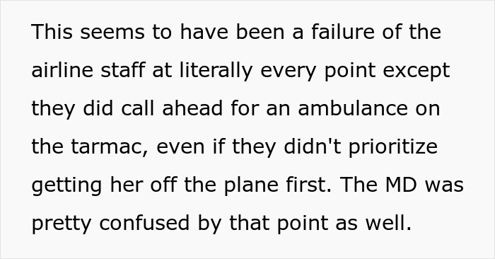 Text describing an airline staff failure during a Korean Airlines passenger medical crisis amid crew protocol issues. Text describing an airline staff failure during a Korean Airlines passenger medical crisis amid crew protocol issues.