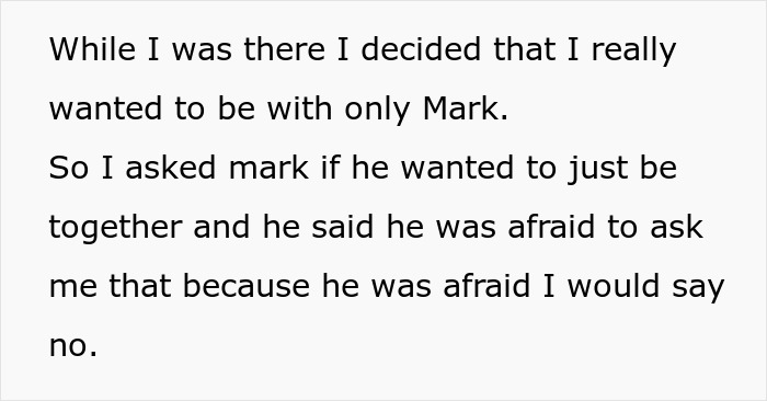 Text excerpt from a personal story about a guy coming out as poly and regretting his open marriage decision.