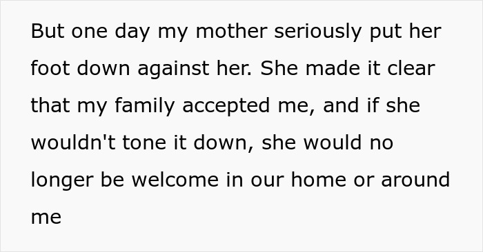 Text on a white background describing a personal family boundary with emphasis on acceptance and respect. Text on a white background describing a personal family boundary with emphasis on acceptance and respect.