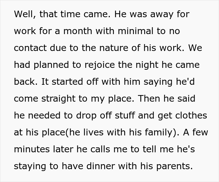 Woman goes above and beyond preparing for boyfriend's return, but he ditches the plan last minute and faces breakup consequences. Woman goes above and beyond preparing for boyfriend's return, but he ditches the plan last minute and faces breakup consequences.