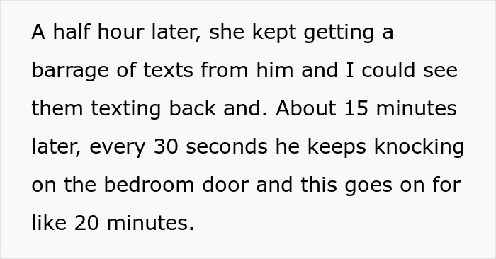 Text describing a man walking out while his girlfriend’s son has a mountain biking meltdown early morning. Text describing a man walking out while his girlfriend’s son has a mountain biking meltdown early morning.