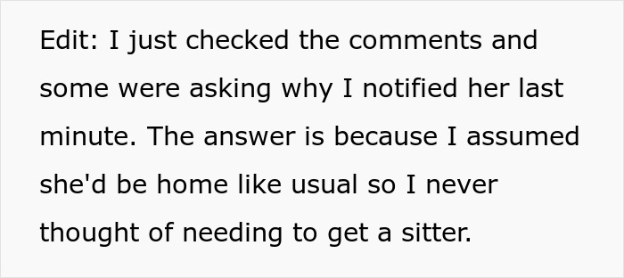 Text explaining why dad pulled funding for 17-year-old's trip after choosing friend's party over babysitting siblings. Text explaining why dad pulled funding for 17-year-old's trip after choosing friend's party over babysitting siblings.