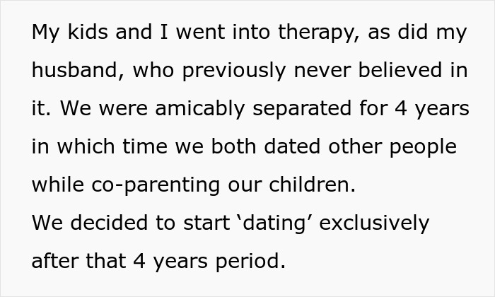Couple discussing breaking up over photograph while going through therapy and co-parenting their children amicably. Couple discussing breaking up over photograph while going through therapy and co-parenting their children amicably.
